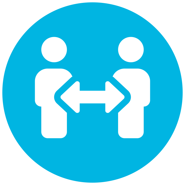 icon of two people partnership