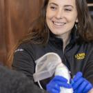 Home Health Infusion nurse providing care to a patient. 