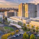 Aerial view of medical center