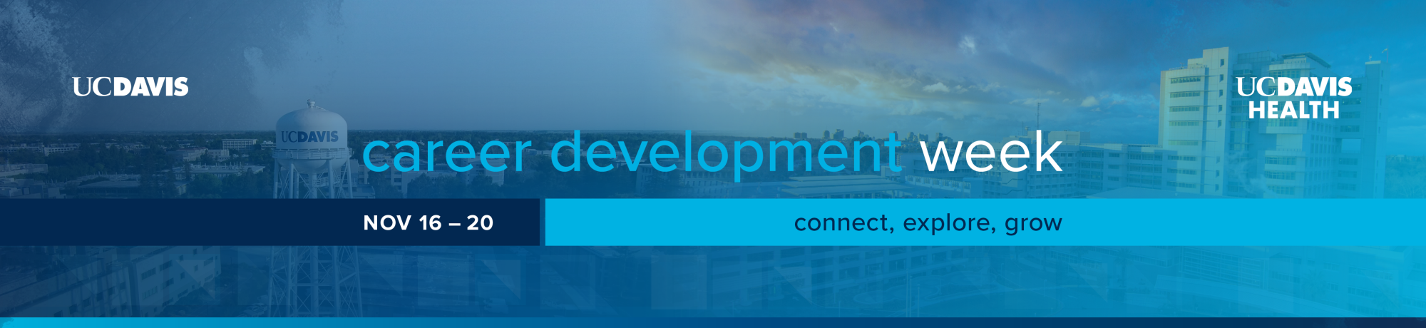 Promotional graphic for career development week